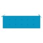 vidaXL Batavia-Gartenbank mit Blauer Auflage 150 cm Massivholz Teak vidaXL Batavia-Gartenbank mit Blauer Auflage 150 cm Massivholz Teak
