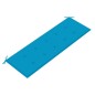 vidaXL Batavia-Gartenbank mit Blauer Auflage 150 cm Massivholz Teak vidaXL Batavia-Gartenbank mit Blauer Auflage 150 cm Massivholz Teak