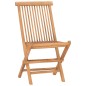 vidaXL 3-tlg. Garten-Essgruppe mit Kissen Klappbar Massivholz Teak vidaXL 3-tlg. Garten-Essgruppe mit Kissen Klappbar Massivholz Teak