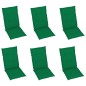 vidaXL Klappbare Gartenstühle 6 Stk. mit Auflagen Massivholz Akazie vidaXL Klappbare Gartenstühle 6 Stk. mit Auflagen Massivholz Akazie
