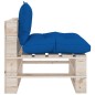 vidaXL Garten-Paletten-Mittelsofa mit Kissen Kiefernholz vidaXL Garten-Paletten-Mittelsofa mit Kissen Kiefernholz