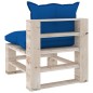 vidaXL Garten-Paletten-Mittelsofa mit Kissen Kiefernholz vidaXL Garten-Paletten-Mittelsofa mit Kissen Kiefernholz