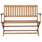 vidaXL Gartenbank mit Auflage 120 cm Massivholz Akazie vidaXL Gartenbank mit Auflage 120 cm Massivholz Akazie
