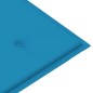 vidaXL Gartenbank mit Auflage 120 cm Massivholz Akazie vidaXL Gartenbank mit Auflage 120 cm Massivholz Akazie