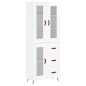 vidaXL Highboard Hochglanz-Weiß 69,5x34x180 cm Holzwerkstoff vidaXL Highboard Hochglanz-Weiß 69,5x34x180 cm Holzwerkstoff