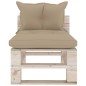 vidaXL Garten-Mittelsofa aus Paletten mit Kissen Kiefernholz vidaXL Garten-Mittelsofa aus Paletten mit Kissen Kiefernholz