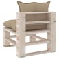 vidaXL Garten-Mittelsofa aus Paletten mit Kissen Kiefernholz vidaXL Garten-Mittelsofa aus Paletten mit Kissen Kiefernholz