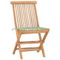 vidaXL 3-tlg. Garten-Essgruppe mit Kissen Klappbar Massivholz Teak vidaXL 3-tlg. Garten-Essgruppe mit Kissen Klappbar Massivholz Teak