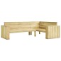 vidaXL 3-tlg. Garten-Lounge-Set mit Kissen Kiefernholz Imprägniert vidaXL 3-tlg. Garten-Lounge-Set mit Kissen Kiefernholz Imprägniert