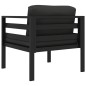 Einzelsofa mit Kissen Aluminium Anthrazit Einzelsofa mit Kissen Aluminium Anthrazit