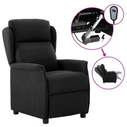 vidaXL Relaxsessel Elektrisch Schwarz Stoff