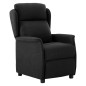 vidaXL Relaxsessel Elektrisch Schwarz Stoff vidaXL Relaxsessel Elektrisch Schwarz Stoff