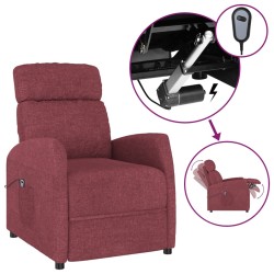 vidaXL Relaxsessel Elektrisch Weinrot Stoff