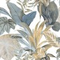Topchic Tapete Big Leaves Blau und Beige Topchic Tapete Big Leaves Blau und Beige