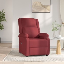vidaXL Relaxsessel Elektrisch Weinrot Kunstleder