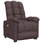 vidaXL Massagesessel Elektrisch Dunkelbraun Stoff vidaXL Massagesessel Elektrisch Dunkelbraun Stoff
