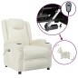 vidaXL Relaxsessel Elektrisch Cremeweiß Kunstleder vidaXL Relaxsessel Elektrisch Cremeweiß Kunstleder