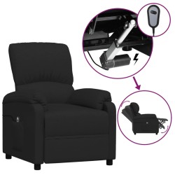 vidaXL Relaxsessel Elektrisch Schwarz Stoff