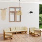 vidaXL 7-tlg. Garten-Lounge-Set mit Kissen Kiefer Massivholz vidaXL 7-tlg. Garten-Lounge-Set mit Kissen Kiefer Massivholz
