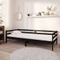 vidaXL Tagesbett mit Matratze 90x200 cm Schwarz Kiefer Massivholz vidaXL Tagesbett mit Matratze 90x200 cm Schwarz Kiefer Massivholz