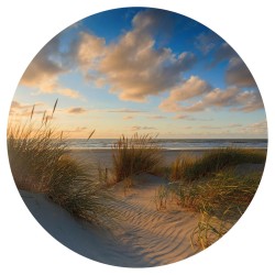 WallArt Fototapete Beachlife Rund 190 cm
