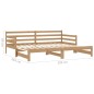 vidaXL Ausziehbares Tagesbett 2x(90x200) Honigbraun Massivholz Kiefer vidaXL Ausziehbares Tagesbett 2x(90x200) Honigbraun Massivholz Kiefer