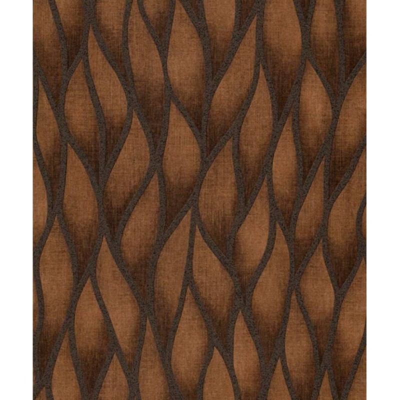 Topchic Tapete Flames and Drops Metallic-Braun Topchic Tapete Flames and Drops Metallic-Braun
