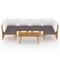 vidaXL 7-tlg. Garten-Lounge-Set mit Kissen Massivholz Akazie vidaXL 7-tlg. Garten-Lounge-Set mit Kissen Massivholz Akazie