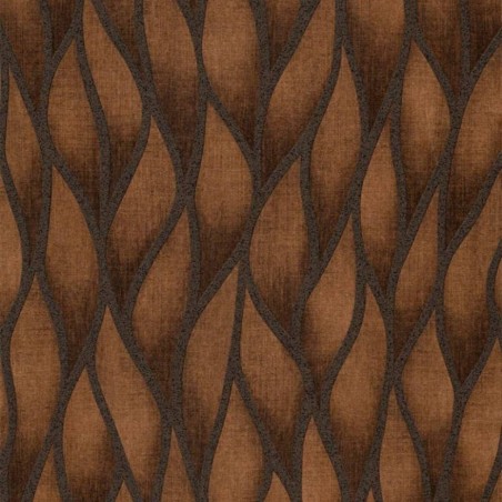 Topchic Tapete Flames and Drops Metallic-Braun