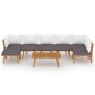 vidaXL 8-tlg. Garten-Lounge-Set mit Kissen Massivholz Akazie vidaXL 8-tlg. Garten-Lounge-Set mit Kissen Massivholz Akazie