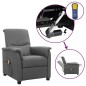 vidaXL Massagesessel mit Aufstehhilfe Hellgrau Stoff vidaXL Massagesessel mit Aufstehhilfe Hellgrau Stoff