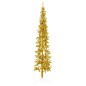 vidaXL Künstlicher Halb-Weihnachtsbaum mit Ständer Schlank Gold 240 cm vidaXL Künstlicher Halb-Weihnachtsbaum mit Ständer Schlank Gold 240 cm