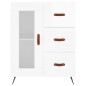 vidaXL Highboard Hochglanz-Weiß 69,5x34x180 cm Holzwerkstoff vidaXL Highboard Hochglanz-Weiß 69,5x34x180 cm Holzwerkstoff