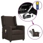 vidaXL Massagesessel mit Aufstehhilfe Dunkelbraun Stoff vidaXL Massagesessel mit Aufstehhilfe Dunkelbraun Stoff