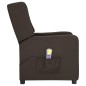 vidaXL Massagesessel mit Aufstehhilfe Dunkelbraun Stoff vidaXL Massagesessel mit Aufstehhilfe Dunkelbraun Stoff