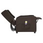 vidaXL Massagesessel mit Aufstehhilfe Dunkelbraun Stoff vidaXL Massagesessel mit Aufstehhilfe Dunkelbraun Stoff