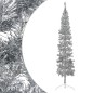 vidaXL Künstlicher Halb-Weihnachtsbaum Ständer Schlank Silbern 240 cm vidaXL Künstlicher Halb-Weihnachtsbaum Ständer Schlank Silbern 240 cm