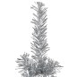 vidaXL Künstlicher Halb-Weihnachtsbaum Ständer Schlank Silbern 240 cm vidaXL Künstlicher Halb-Weihnachtsbaum Ständer Schlank Silbern 240 cm