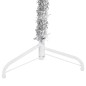 vidaXL Künstlicher Halb-Weihnachtsbaum Ständer Schlank Silbern 240 cm vidaXL Künstlicher Halb-Weihnachtsbaum Ständer Schlank Silbern 240 cm