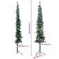 vidaXL Künstlicher Halb-Weihnachtsbaum mit Ständer Schlank Grün 240 cm vidaXL Künstlicher Halb-Weihnachtsbaum mit Ständer Schlank Grün 240 cm