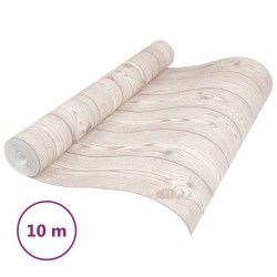 vidaXL Tapete 3D Holz-Optik Grau