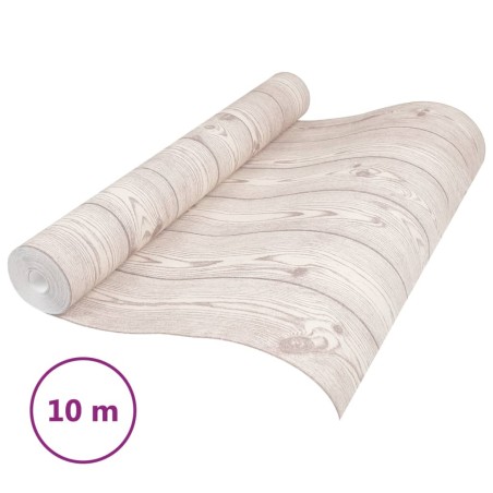 vidaXL Tapete 3D Holz-Optik Grau