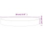 vidaXL Tischplatte Ø30x4 cm Rund Massivholz Buche vidaXL Tischplatte Ø30x4 cm Rund Massivholz Buche