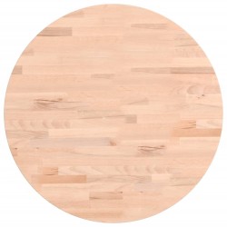 vidaXL Tischplatte Ø50x4 cm Rund Massivholz Buche
