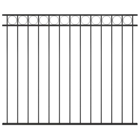 vidaXL Zaunfeld Stahl 1,7x1,5 m Schwarz