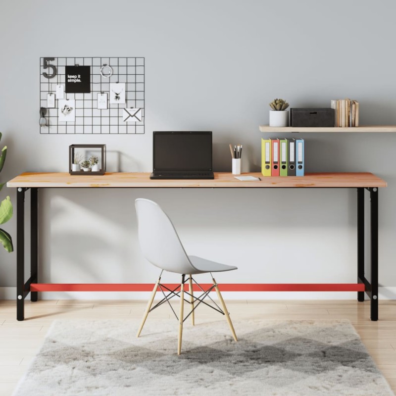 vidaXL Schreibtischplatte 220x55x2,5 cm Massivholz Buche vidaXL Schreibtischplatte 220x55x2,5 cm Massivholz Buche