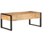 vidaXL Couchtisch 100x54x40 cm Massivholz Mango und Eisen vidaXL Couchtisch 100x54x40 cm Massivholz Mango und Eisen