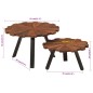 vidaXL Couchtische 2 Stk. Altholz Massiv und Eisen vidaXL Couchtische 2 Stk. Altholz Massiv und Eisen