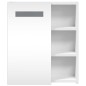 vidaXL Spiegelschrank mit LED-Beleuchtung Weiß 45x13x52 cm vidaXL Spiegelschrank mit LED-Beleuchtung Weiß 45x13x52 cm