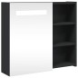 vidaXL Spiegelschrank mit LED-Beleuchtung Schwarz 60x13x52 cm vidaXL Spiegelschrank mit LED-Beleuchtung Schwarz 60x13x52 cm